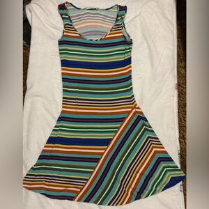 Calvin Klein Multicolor Striped Dress